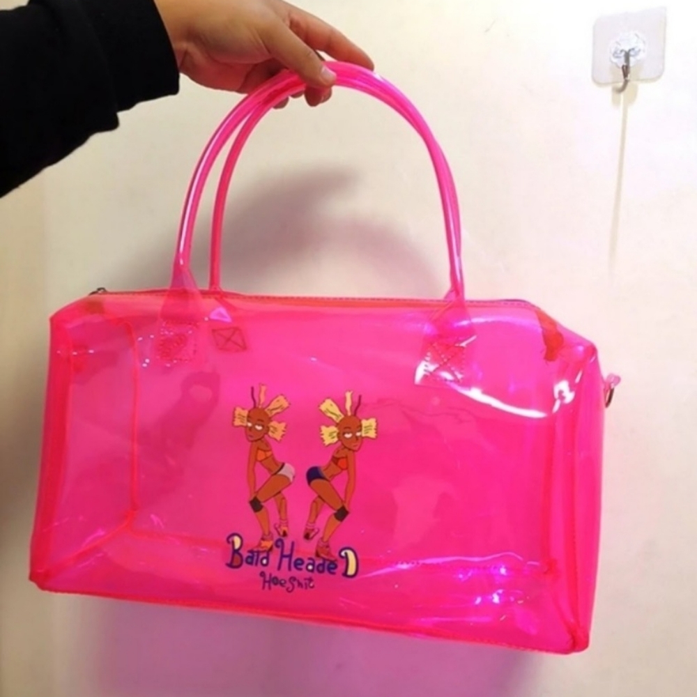 Pink overnight bag
